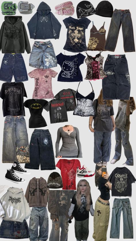 grunge outfits Gurge Aesthetics Outfit, Grunge Outfits 90s Women, Simple Outfits Grunge, College Outfits Grunge, Christmas List Ideas Grunge, Grunge Easy Outfit, Urban Vintage Outfits, 2000s Fashion Outfits School Appropriate, Y2k Grunge Outfits Winter