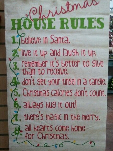 Christmas Rules, Christmas Time Is Here, House Rules, Christmas 2014, Noel Christmas, Merry Little Christmas, Christmas House, Christmas Love, Christmas Joy