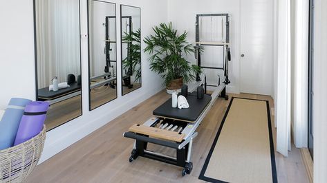 Basement Pilates Studio, Home Wellness Room, At Home Pilates Studio, Home Pilates Room, Pilates Space, Classic Luxury Living Room, Home Pilates Studio, Brother Vs Brother, Pilates Room