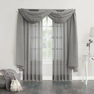 Curtain Scarf, Scarf Curtains, Scarf Valance, Sliding Door Curtains, Window Scarf, Stylish Curtains, Voile Curtains, Beautiful Curtains, Brown Living Room