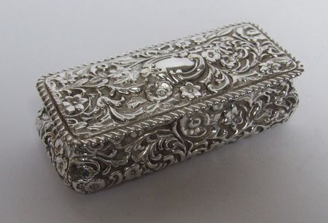 Victorian Silver Trinket Box, Birmingham 1894 Treasure Jewelry, Large Jewelry Box, Jewelry Casket, Antique Silver Jewelry, Antique Jewelry Box, Silver Jewelry Box, Vintage Jewelry Box, Keepsake Jewelry, Jewelry Armoire