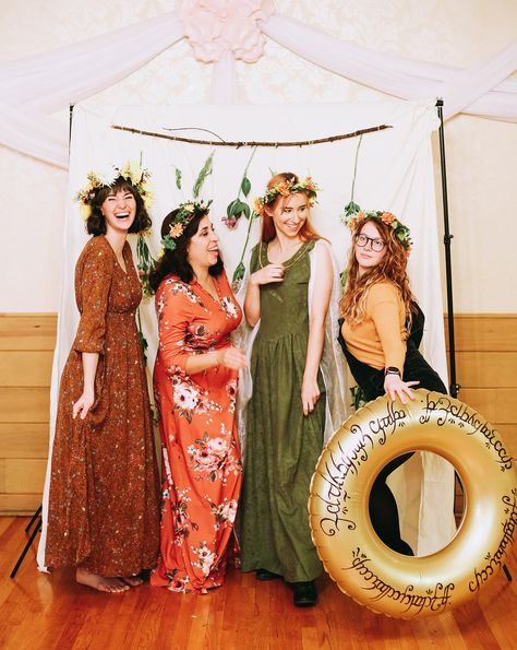 A Long Expected Party, Hobbit Dinner Party Decor, Pagan Bridal Shower Ideas, Hobbit Themed Party Outfit, Lord Of The Rings Bachelor Party, Lots Of The Rings Party, Hobbit Bachelorette Party, Celtic Party Ideas, Lotr Bridal Shower Lord Of The Rings