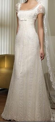 Wedding Dresses Empire Waist, Wedding Dresses Empire, Empire Waist Wedding Dress, Empire Wedding Dress, Pretty Wedding Dresses, Dream Wedding Ideas Dresses, Fairytale Dress, A Wedding Dress, Wedding Dress Inspiration