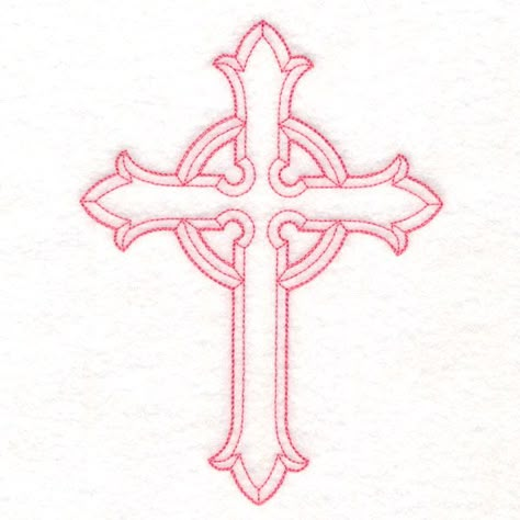 Cross Outline, Library Embroidery, Cross Drawing, Outline Design, New Tattoo Designs, Cross Tattoo Designs, Cross Shape, Tattoo Stencil Outline, Outline Designs