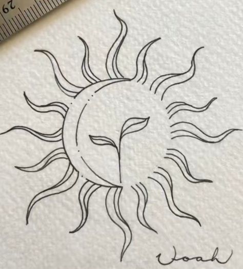 Swirly Sun Tattoo, Eye Sun Tattoo, Unique Sun Tattoo, Meow Tattoo, Unity Tattoo, Sunshine Tattoo, Optical Illusion Tattoos, Illusion Tattoos, Moon Sun Tattoo