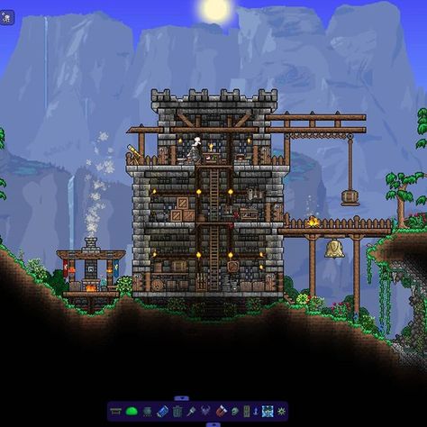 Terraria Builds on Instagram: “The second one is the older one... i wanted to re-build it and now its the first picture👍😅 . . . . . . #terraria #terrariabuild…” Terraria Castle, Terraria Design, Terraria Tips, Terraria House Ideas, Terraria House Design, Terraria House, Terraria Builds, Build Inspiration, Building Concept