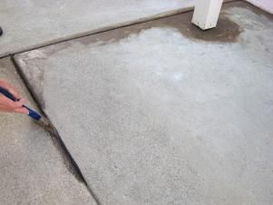 How To Stain Concrete, Concrete Kitchen Floor, Cement Stain, Brick Repair, Outdoor Chalkboard, Stain Concrete, Cement Tile Floor, Concrete Stained Floors, Hgtv Shows