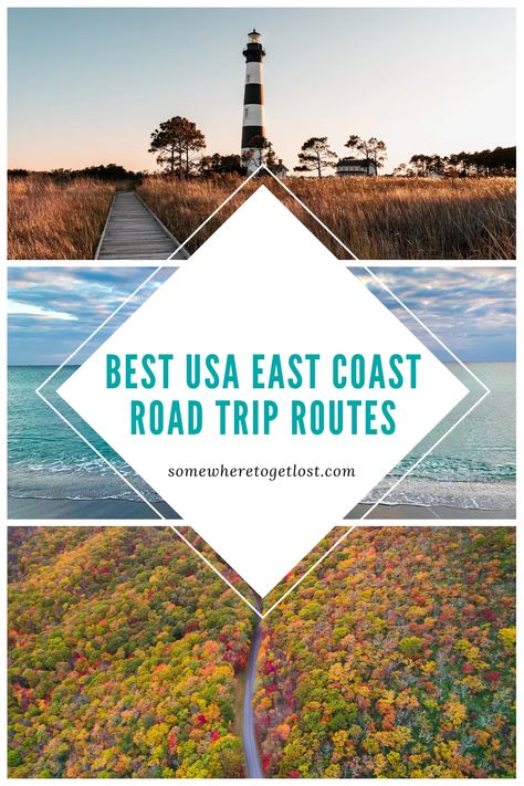 Here are some of the best East Coast USA road trip routes that you can consider. #USATravel #EastCoastRoadTrip #EastCoastUSA #OuterBanks #FloridaKeys East Coast Usa Road Trip, Best East Coast Road Trips, East Coast Road Trip 1 Week, Historical East Coast Road Trip, North East Road Trip U.s. States, New England Usa, East Coast Usa, New England States, East Coast Road Trip