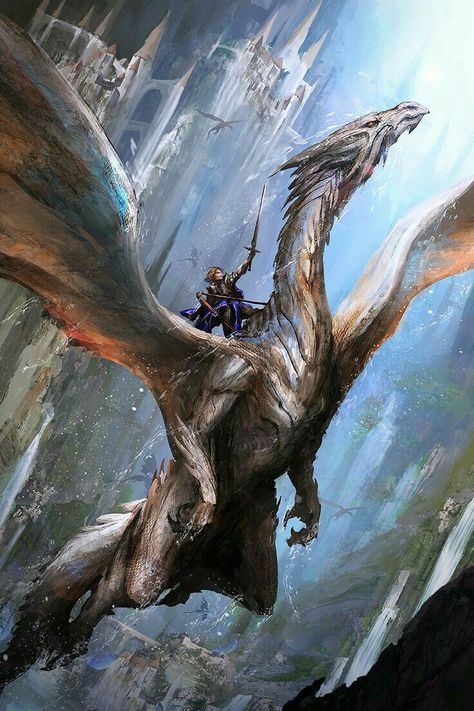 Dragon Keeper Dark Art Paintings, Dragon Flying, Fantasy Angel, Cool Dragons, 다크 판타지, Dragon Rider, Dragon Pictures, Dragon Artwork, Art Contest