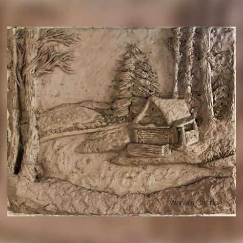 Relief
Clay relief 
Landscape relief Landscape Relief Sculpture, Clay Landscape Sculpture, Low Relief Sculpture Clay, Relief Sculpture Clay, Relief Sculpture Ideas, Clay Landscape, Ceramic Landscape, Clay Relief, Bible Project