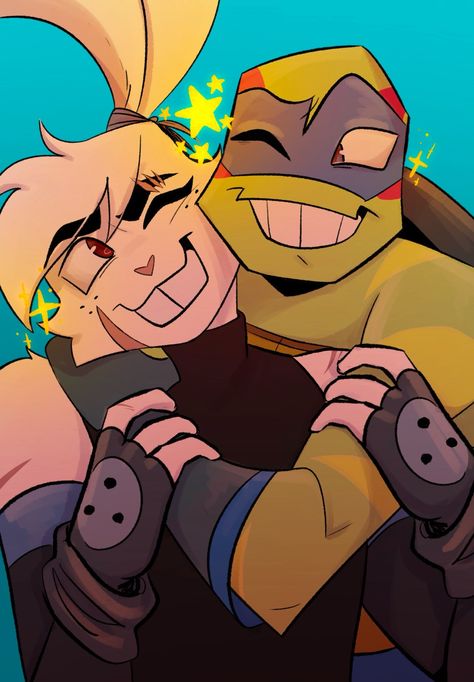 Hey, Hey, Hey, Lover !! Rotmnt Leo Fanart, Yuichi Usagi Fanart, Leonardo X Usagi, Leosagi Fanart, Hey Hey Hey Lover, Miyamoto Usagi, Yuichi Usagi, Usagi Chronicles, Dtiys Art