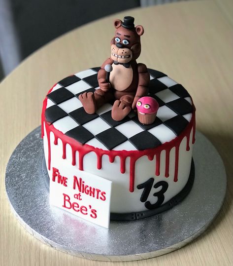 Friday Night At Freddys Cake, Five Nights At Freddy's Birthday Cake Ideas, Five Nights Of Freddy Cake, Fnaf Birthday Cake Ideas, Fnaf Cupcake Cake, Five Nights At Freddy's Birthday Ideas Cake, Five Nights At Freddy's Birthday Cake, Fnaf Birthday Cake, Five Nights At Freddy's Cake