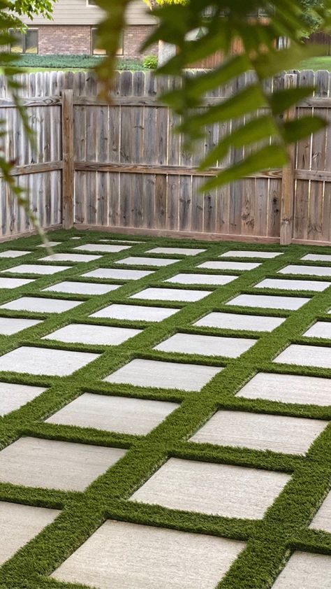 Using artificial grass and pavers to create an aesthetically pleasing and maintenance-free backyard. Artificial Grass And Pavers, Grass And Pavers, Artificial Grass, Free Consultation, A Call, Walkway, Small Backyard, Aesthetically Pleasing, The Locals