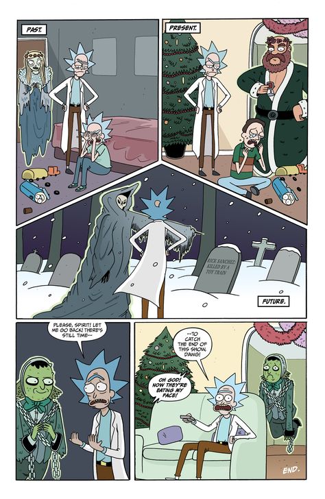 Rick and Morty Comic Rick And Morty Fanart, Rick And Morty Christmas, Rick And Morty Episodes, Morty Fanart, Rick And Morty Meme, Rick And Morty Shirt, Rick And Morty Comic, Rick And Morty Tattoo, Rick And Morty Quotes