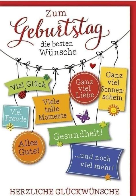 Happy Birthday In German, Words Of Support, Snoopy Birthday, German Words, Happy Cards, Birthday Gif, German Language, Birthday Images, Birthday Greetings