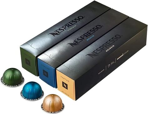 Nespresso vertuo pods Nespresso Coffee Capsules, Nespresso Crafts, Low Acid Coffee, Nespresso Vertuo, Pod Coffee Machine, Nespresso Pods, Coffee Review, Arabica Coffee Beans, Nespresso Capsules