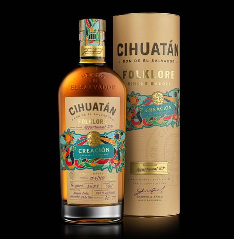 Cihuatan’s Folklore range – Packaging Of The World Alcohol Packaging Design, Rum Bottle, Drinks Packaging Design, Alcohol Packaging, Bottle Label Design, Light Rum, Wine Label Design, Cool Packaging, Brand Creation