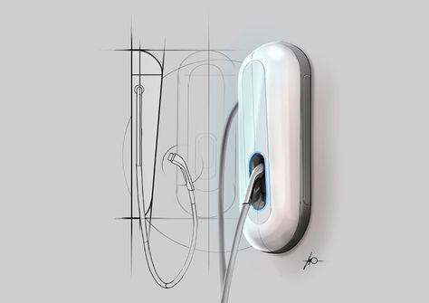 Design sketches Spring 2018 on Behance Solar Panels Design, Car Charging Stations, Car Chair, Electric Car Charger, Ev Chargers, Tire Tracks, Charger Station, Smart Door Locks, Electric Vehicle Charging Station