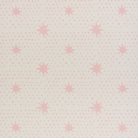 Schumacher - Wallcovering for Every Decor Star Pink Wallpaper, Block Print Wallpaper, Schumacher Wallpaper, Bold Wallpaper, Dots Wallpaper, Wallpaper Rolls, Star Wallpaper, Big Girl Rooms, The Heavens