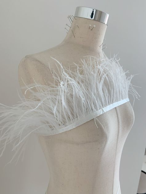 Diy 20s Costume, Ostrich Feather Dress, Hen Party Outfits, Ostrich Feather Trim, Feather Hair, Amazing Lace, Feather Trim, Altering Clothes, Ostrich Feather