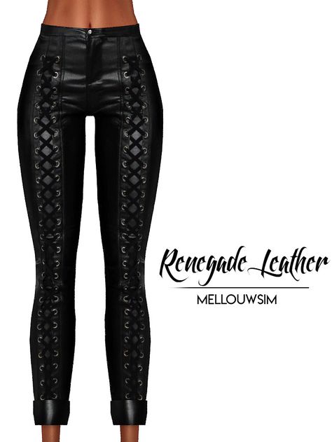 RENEGADE LEATHER PANTS | PATREON |  TS4 PATREON  (EXCLUSIVE & VIP) x11 Swatches HQ Compatible  No WCIF Please | Thank you to all the CC creators Any problems don’t hesitate to contact me, Thank you... Sims 4 Pants Patreon, Sims 4 Cc Ripped Jeans Patreon, Sims 4 Leggings Patreon, Sims 4 Cc Goth Pants, Sims 4 Leather Pants, Ts4 Patreon, Corset Pants, Ts4 Clothes, Biker Pants