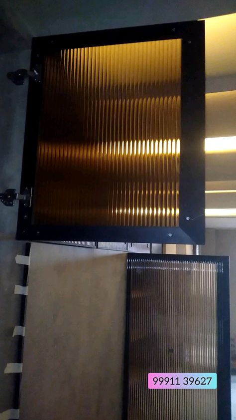 wardrobe glass profile shutters installation service provider Gurgaon Profile Shutter, Aluminium Kitchen Cabinets, Glass Shutter, Wardrobe Shutters, Aluminum Kitchen Cabinets, Aluminium Kitchen, Aluminium Profile, Wooden Shutters, Fluted Glass