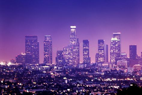 Los Angeles. Downtown Los Angeles skyline at night , #Aff, #Angeles, #Los, #Downtown, #night, #skyline #ad Purple City, Los Angeles Aesthetic, Skyline At Night, Los Angeles Skyline, New Retro Wave, Dark Purple Aesthetic, Night Pictures, City Vibe, Sunset Wallpaper