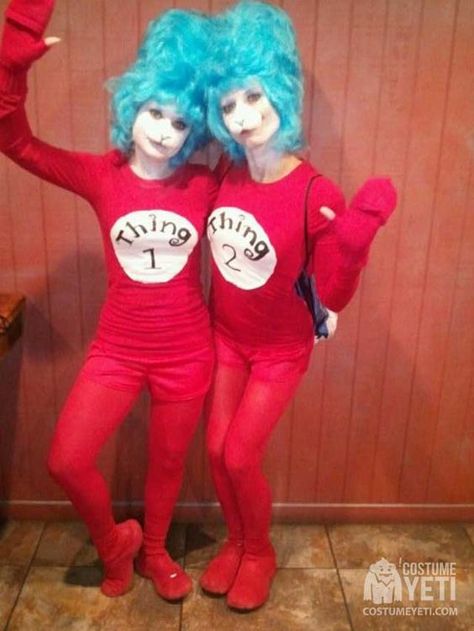 Thing One Thing Two Halloween Costume, Thing 1 And 2 Costumes, Thing One And Thing Two Costumes Diy, Thing 1 And Thing 2 Costumes, Thing One And Thing Two Costumes, Thing 1 Thing 2 Costume, Thing Costume, Seuss Costumes, Dr Seuss Costumes