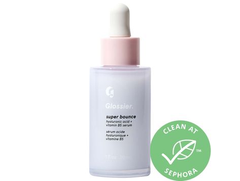 Glossier Serum, Glossier Super Bounce, Hydrating Face Serum, Skincare Ideas, Face Hydration, Vitamin B5, Face Serum, Skincare Routine, Hyaluronic Acid