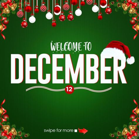 Guys, I worked on a flyer design #DECEMBER. Hit me up for the PSD file. Welcome To December, December Month, December 12, New Pins, Flyer Design, Novelty Christmas, Christmas Ornaments, Holiday Decor, Design