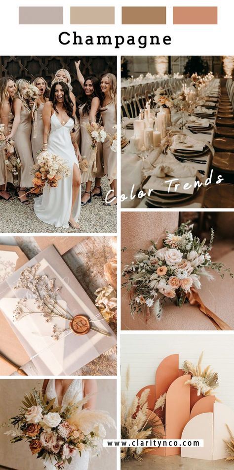 Wedding Colors Schemes, Sage Wedding Colors, Wedding Theme Color Schemes, Champagne Wedding Colors, Wedding Color Pallet, Beach Wedding Colors, Neutral Wedding Colors, Wedding Color Trends, Sage Wedding