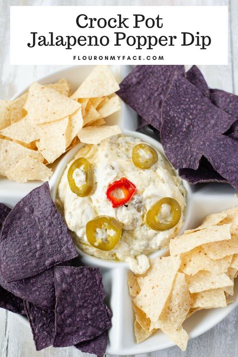 Crock Pot Jalapeno Popper Dip recipe Jalapeno Pepper Dip, Cheese Stuffed Jalapeno Peppers, Pepper Dip Recipe, Cream Cheese Stuffed Jalapenos, Jalapeno Popper Dip Recipe, Buffalo Ranch Chicken, Chicken Poppers, Chicken Noodle Soup Crock Pot, Jalapeno Dip