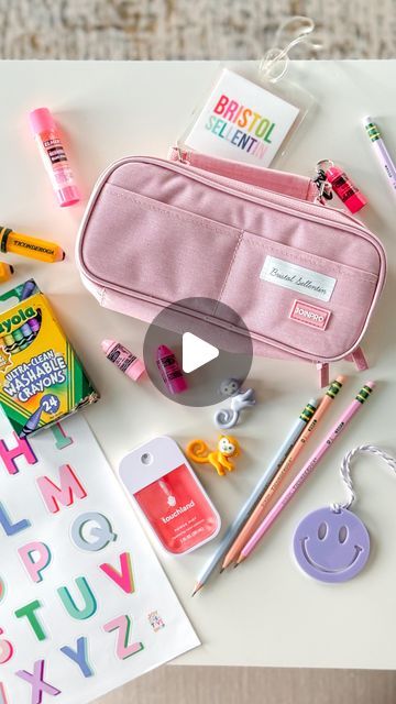 Kristen Sellentin on Instagram: "Anyone else love school supplies?  Comment “Pencil Case” & I’ll send you the links to everything! ✏️   The perfect pencil bag for your elementary age students.  Comes in a variety of colors.  Holds a lot yet isn’t too big in backpack and has a convenient carry handle.  #backtoschool #backtoschool2024 #schoolsupplies #pencilcase #asmr #momoftwo #restock" Love School, Back To School Party, Pastel Pencils, Pencil Bag, School Party, School Parties, Pencil Bags, Pencil Pouch, Sewing Ideas