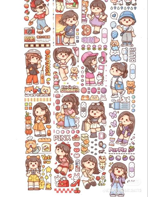 Pin by 茶茶 on 快速收藏 | Cute stickers, Cute doodles, Cute cartoon wallpapers Doodles Kawaii, V Chibi, Korean Stickers, Stickers Kawaii, Scrapbook Stickers Printable, Stickers Cute, Cute Kawaii Drawings, Bullet Journal Stickers, Kawaii Doodles