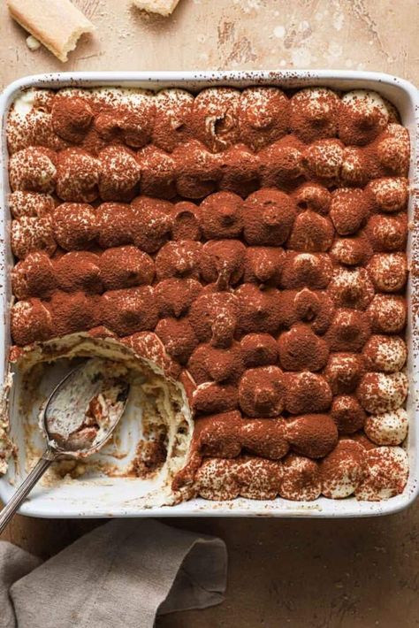 Italian Tiramisu - A classic crowd pleaser recipe Traditional Tiramisu Recipe, Authentic Italian Tiramisu Recipe, Italian Tiramisu Recipe, Crowd Pleasers Recipes, Easy Tiramisu Recipe, Italian Tiramisu, Lady Finger Cookies, Party Food Dessert, Italian Recipes Traditional