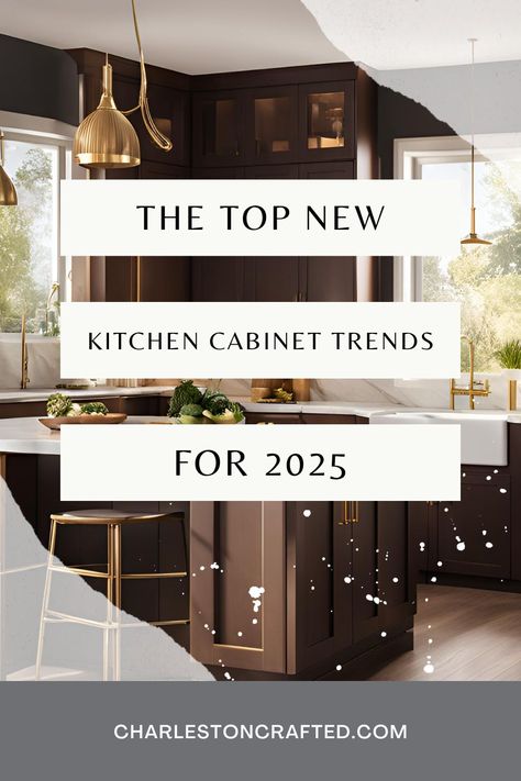 Wondering about the latest Kitchen Cabinet Trends? Here's what's trending in kitchen designs and some simple ideas for how to get the look in your home! Best Cabinet Colors 2024, Trending Kitchen Cabinets 2024, Kitchen Finishes Ideas, Kitchen Trends 2025, 2024 Kitchen Cabinet Trends, 2025 Kitchen Cabinet Trends, Current Kitchen Trends, Cabinet Hardware Trends, Kitchen Trends 2024