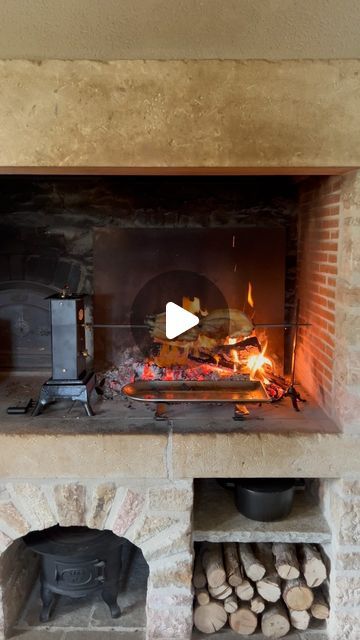 17K views · 1.4K likes | The Cook’s Atelier on Instagram: "A very Cook’s Atelier way to spend the holiday! The Capucin rôtissoire has to be one of our favorite finds for our cook’s boutique. We use ours inside the hearth at the Woodland House especially during our Seasonal Burgundy Masterclass programs but it can also be used outside as well. We were thrilled to find out these are still being made and are even more thrilled to be offering them on our online shop (we ship worldwide 😉). Completely mechanical, the little internal bell rings when the turns have been complete. #thecooksatelier #hearthcooking #seasonalburgundymasterclass" Fireplace For Cooking, Cooking Fireplace, Cooking Hearth, Fireplace Cooking, Outside Fireplace, Woodland House, Open Fires, Apple Recipes, Instagram A