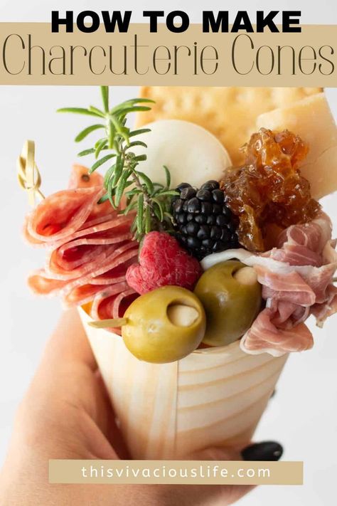 Making our charcuterie cones is the perfect way to have a charcuterie board on the go. They are a fun way to change up the traditional cheese board, and they are adorable! Chacutery Cones Ideas, Charcuterie Cone Ideas, Charcuterie Cones Ideas, Charcuterie Cone Display, Charcuterie Cones Diy, Charturie Board, Grazing Tray, Charcuterie Cones, Charcuterie Board Wedding