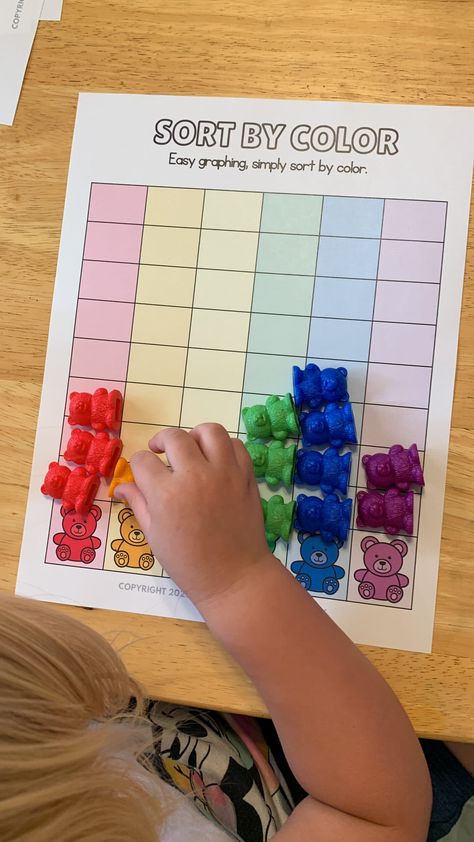 Sorting Bears Activities, Bear Name Activities Preschool, Toddler Sorting Activities, Preschool Bear Activities, Bears Activities For Preschool, Bear Snores On Activities Preschool, Teddy Bear Activities For Preschool, Counting Bears Activities, Bear Preschool Activities