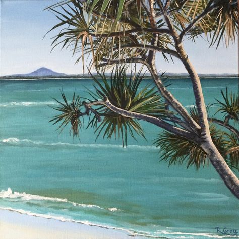 "Pandanus Tea Tree Bay" by Robyn Gray. Paintings for Sale. Bluethumb - Online Art Gallery Pandanus Tree, Random Images, Sea Painting, Buy Art Online, Landscape Trees, Australian Artists, Tree Painting, Paintings For Sale, Tea Tree