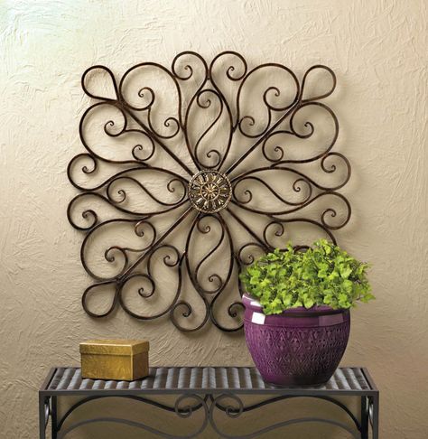 Iron Scrollwork Wall Decor — Pier 1 Wrought Iron Scrollwork, Wrought Iron Wall Art, Scroll Wall Art, Kitchen Metal Wall Art, Wrought Iron Wall Decor, Wall Decor Metal, Iron Wall Decor, Iron Wall Art, Indoor Patio Furniture