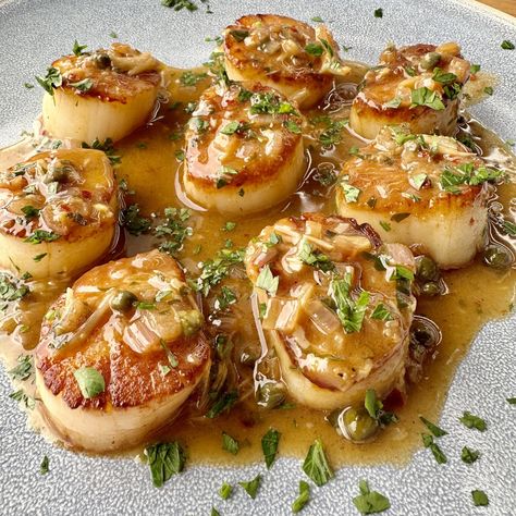 Grilled Scallops - Grillin With Dad Scallops On The Grill, Traeger Grill Recipes, Homemade Garlic Butter, Grilled Scallops, Pellet Grill Recipes, Dutch Oven Cooking, Traeger Grill, Garlic Butter Sauce, Seafood Appetizers