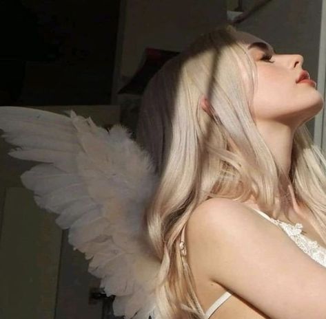 Angelcore Aesthetic, Winged Girl, Chloe Walsh, Blonde Hair Girl, Hair Icon, Angel Aesthetic, Mean Girls, Girl Icons, Blonde Girl