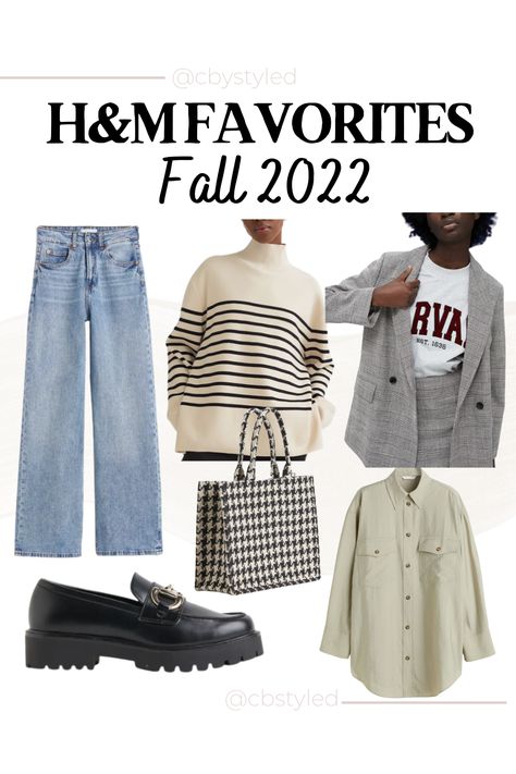 Fall outfit idea, fall fashion, fall shacket, casual outfit idea, H&M, wide leg jeans, mom jeans, dad jeans, fall sweater, blazer Jeans Outfit Autumn, Dad Jeans Outfit, Casual Outfit Idea, Jeans Outfit Fall, Dad Jeans, Sweater Blazer, Fall Sweater, Jeans Mom, Cute Fall Outfits