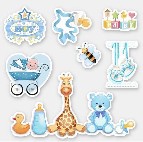 Baby Frame Background, Its A Boy Cake, Baby Boy Stickers, Baby Boy Cake Topper, Baby Scrapbook Album, Boy Frame, Mickey Baby, Nursery Stickers, Baby Boy Cards