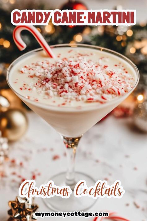 🎄🍸 Add a whimsical touch to your holiday season with a Candy Cane Martini! This festive cocktail features the cool and refreshing flavors of peppermint schnapps, vodka, and a splash of cream, garnished with a crushed candy cane rim. Perfect for holiday parties or a cozy night in, this delightful drink will bring a touch of holiday magic to your celebrations. Cheers to a sweet and merry Christmas! ✨🍬 #CandyCaneMartini #ChristmasCocktails #HolidayDrinks #FestiveSips #HolidayMagic #SweetCelebrations #ChristmasPartyDrinks #HolidayCocktails #FestiveDrinks #FestiveCocktails #MartiniRecipes #ChristmasMartini Peppermint Martini Recipe Holidays, Peppermint Martini Recipe, Christmas Martini Recipes, Candy Cane Martini, Alcohol Candy, Peppermint Cocktail, Sweet Martini, Peppermint Vodka, Holiday Martinis