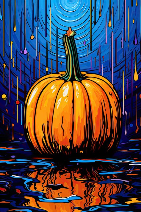 Pumpkin art Pumpkin Tattoos, Pumpkin Tattoo, Pumpkin Art, Halloween Backgrounds, Paint Party, Art Pages, Halloween Ideas, Art School, Pumpkins