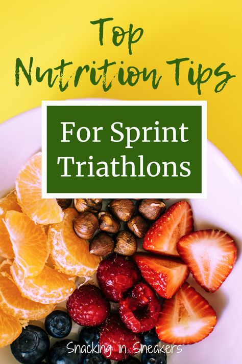 Are you in the middle of triathlon training for a sprint distance race?  Read up on these top sports nutrition tips that will help you arrive at your race fueled up and ready to excel! #nutrition #fitness #triathlon #sportsnutrition Triathlon Nutrition, Ironman Training, Sprint Triathlon, Triathlon Motivation, Nutrition Logo, Half Ironman, Nutrition Activities, Nutrition Month, Sport Nutrition