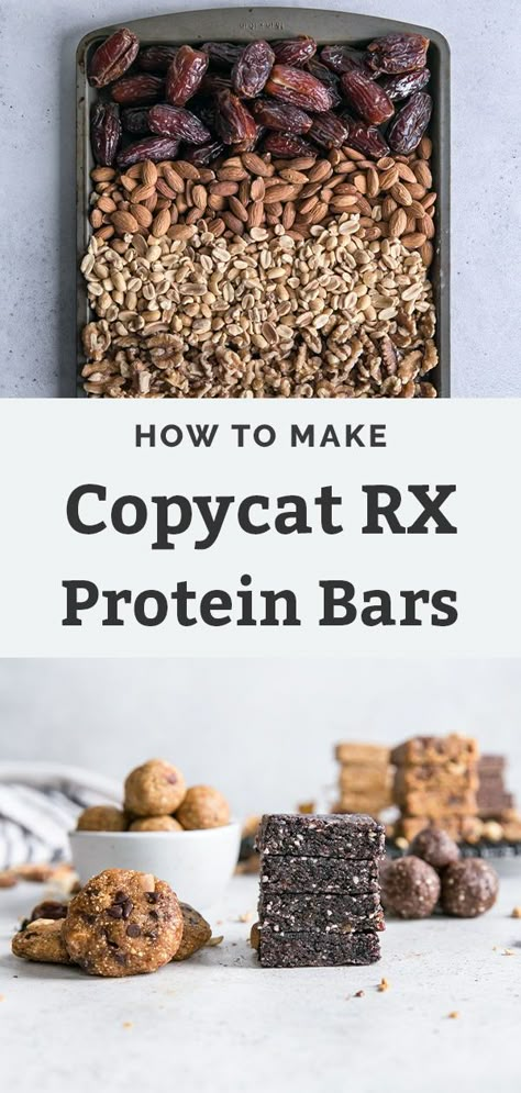 Easy Protein Bar Recipe, Sugar Free Protein Bars, Easy Protein Bars, Rx Bars, Clean Protein Bars, Protein Bar Recipe, Homemade Protein Bars, Paleo Protein Bars, Paleo Bars