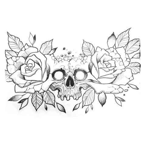 Chest Piece Stencil, Neck Tattoos Women Stencil, Chest Tattoo Stencils For Woman, Flower Throat Tattoo, Neck Skull Tattoo, Rose Stomach Tattoo, Neck Throat Tattoos Women, Skull And Flowers Tattoo Design, Female Chest Tattoo Ideas